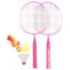Merco Training Set JR badmintonová sada růžová Merco Training Set JR badmintonová sada růžová