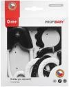 Profibaby Baby chrastítko špendlík + osmička ČB v krabici pro miminko plast Profibaby Baby chrastítko špendlík + osmička ČB v krabici pro miminko plast