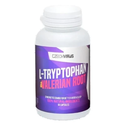 Czech Virus L-Tryptophan Valerian Root 90 kapslí Czech Virus L-Tryptophan Valerian Root 90 kapslí