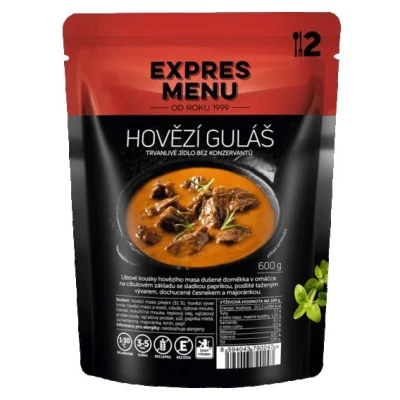 Expres menu Hovězí guláš 600g Expres menu Hovězí guláš 600g