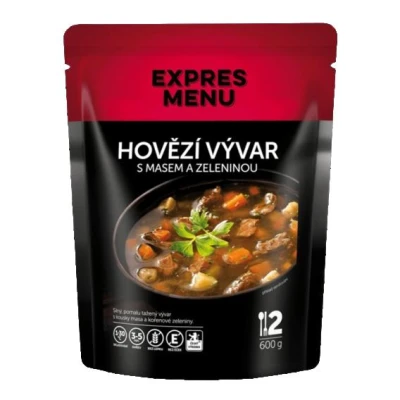 Expres menu Hovězí vývar se zeleninou 600g Expres menu Hovězí vývar se zeleninou 600g