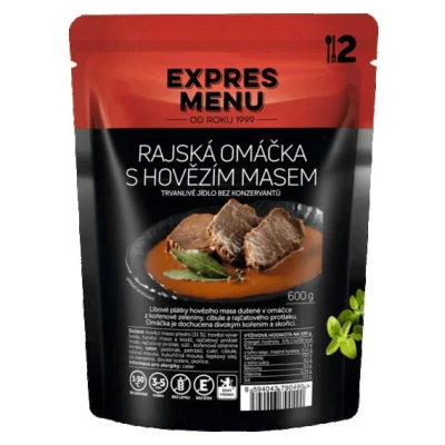 Expres menu Rajská omáčka s hovězím masem 600g Expres menu Rajská omáčka s hovězím masem 600g
