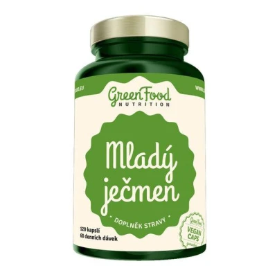 GreenFood Mladý ječmen 120 kapslí GreenFood Mladý ječmen 120 kapslí