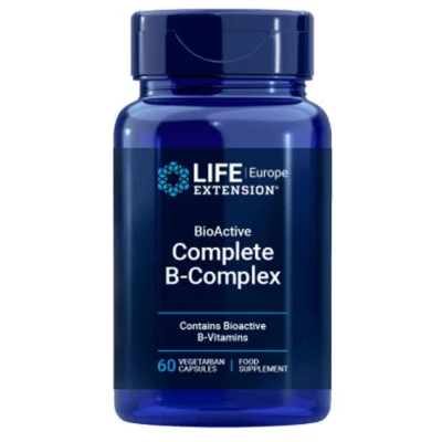 Life Extension BioActive Complete B-Complex 60 kapslí Life Extension BioActive Complete B-Complex 60 kapslí