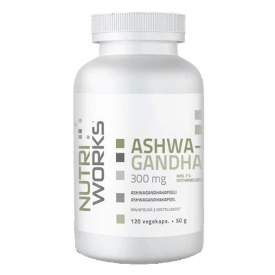 NutriWorks Ashwagandha 120 kapslí NutriWorks Ashwagandha 120 kapslí