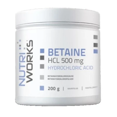 NutriWorks Betaine HCL 500mg 200g