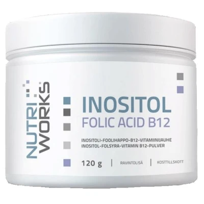 NutriWorks Inositol Folic Acid B12 120g