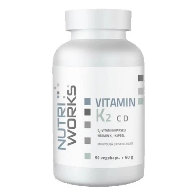 NutriWorks Vitamin K2 C D 90 kapslí NutriWorks Vitamin K2 C D 90 kapslí