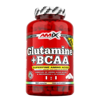 Amix Glutamine + BCAA kapsle 360 kapslí