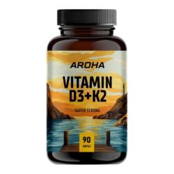 Aroha Vitamin D3+K2 90 kapslí Aroha Vitamin D3+K2 90 kapslí