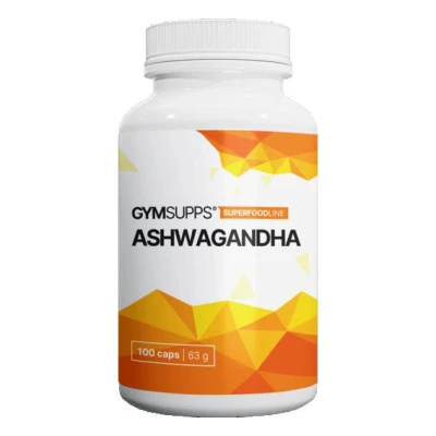 GymSupps Ashwagandha 100 kapslí GymSupps Ashwagandha 100 kapslí