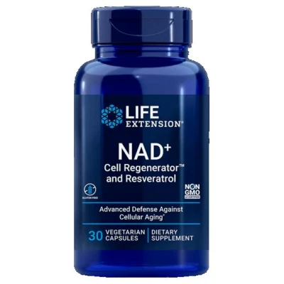 Life Extension NAD+ Cell Regenerator™ and Resveratrol 30 kapslí Life Extension NAD+ Cell Regenerator™ and Resveratrol 30 kapslí
