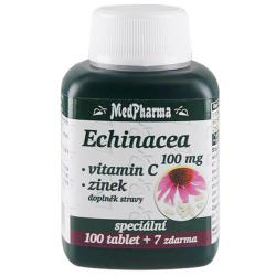 MedPharma Echinacea + vitamín C + zinok 100mg 107 tabliet MedPharma Echinacea + vitamín C + zinok 100mg 107 tabliet