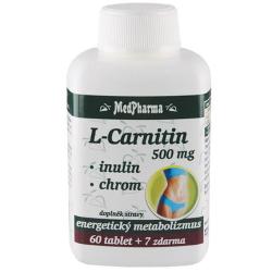 MedPharma L-Carnitín 500 mg + inulín + chróm 67 tabliet MedPharma L-Carnitín 500 mg + inulín + chróm 67 tabliet