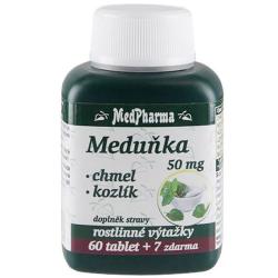 MedPharma Medovka 50 mg + chmeľ + valeriána 67 tabliet