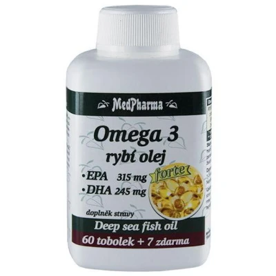 MedPharma Omega 3 rybí olej FORTE 67 tablet