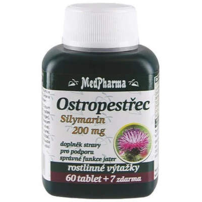 MedPharma Ostropestřec, silymarin 67 tablet MedPharma Ostropestřec, silymarin 67 tablet