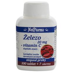 MedPharma Železo + vitamín C 107 tabliet