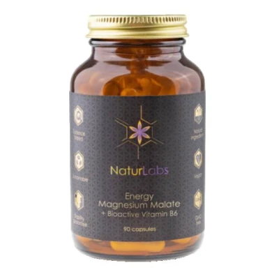 NaturLabs Energy Hořčík malát + bioaktivní vitamin B6 90 kapslí NaturLabs Energy Hořčík malát + bioaktivní vitamin B6 90 kapslí