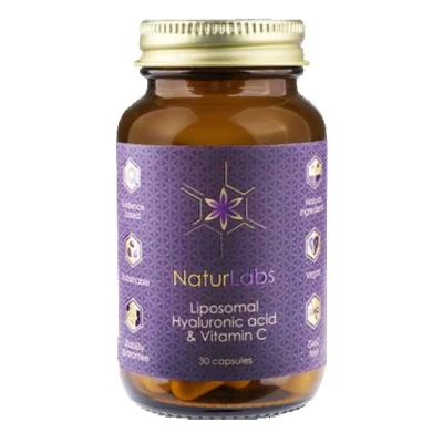NaturLabs Kyselina hyaluronová + Vitamin C liposomální 30 kapslí