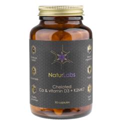 NaturLabs Vápník chelátový + D3 K2 90 kapslí NaturLabs Vápník chelátový + D3 K2 90 kapslí