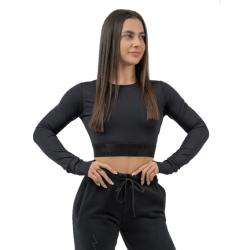 Nebbia Dámský crop top s dlouhým rukávem INTENSE Perform 839 Nebbia Dámský crop top s dlouhým rukávem INTENSE Perform 839