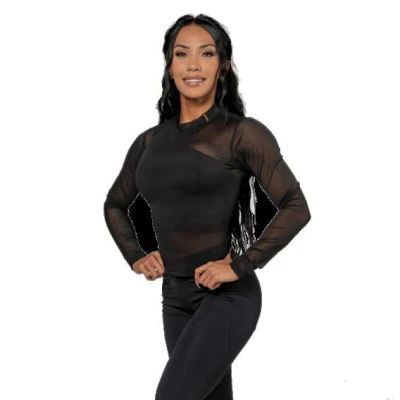 Nebbia Dámský top s dlouhým rukávem INTENSE Sheer 847 Nebbia Dámský top s dlouhým rukávem INTENSE Sheer 847