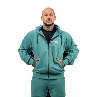 Nebbia Dlouhá mikina na zip BEYOND ORDINARY 707