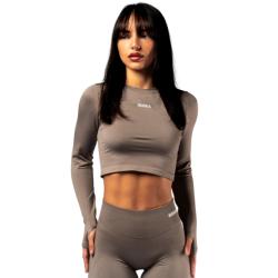 Nebbia Seamless crop top s dlouhým rukávem POWER 892
