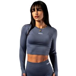 Nebbia Seamless crop top s dlouhým rukávem POWER 892