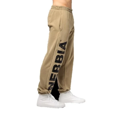 Nebbia Volné baggy tepláky s kapsami GYM BRO 365 Nebbia Volné baggy tepláky s kapsami GYM BRO 365