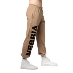 Nebbia Volné baggy tepláky s kapsami GYM BRO 365