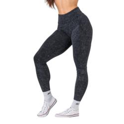 Nebbia Washed legíny s vysokým pasem GYM WARRIOR 776