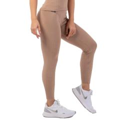 Nebbia Žebrované legíny s vysokým pasem z organické bavlny 405