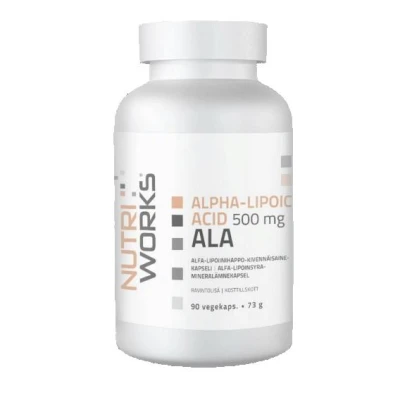 NutriWorks Alpha Lipoic Acid 500mg 90 kapslí NutriWorks Alpha Lipoic Acid 500mg 90 kapslí