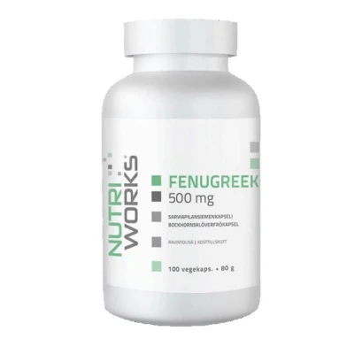NutriWorks Fenugreek 500mg 100 kapslí NutriWorks Fenugreek 500mg 100 kapslí