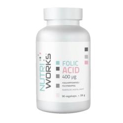 NutriWorks Kyselina listová 400g 90 kapsúl NutriWorks Kyselina listová 400g 90 kapsúl