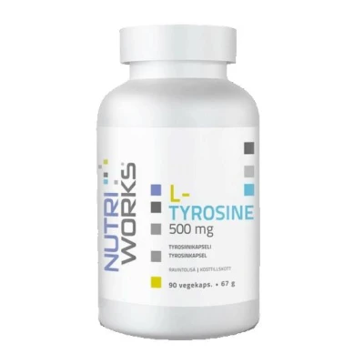 NutriWorks L-Tyrosine 500mg 90 kapslí NutriWorks L-Tyrosine 500mg 90 kapslí