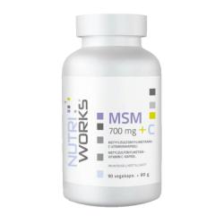 NutriWorks MSM 700mg + C 90 kapsúl NutriWorks MSM 700mg + C 90 kapsúl