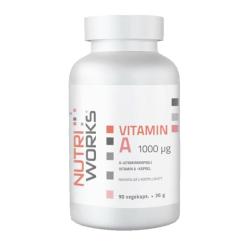 NutriWorks Vitamin A 1000g 90 kapslí NutriWorks Vitamin A 1000g 90 kapslí
