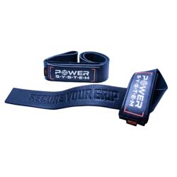 Power System Kožené trhačky na mrtvý tah Leather Straps 3320