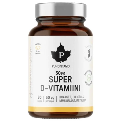Puhdistamo Super Vitamin D 2000iu 120 kapslí Puhdistamo Super Vitamin D 2000iu 120 kapslí