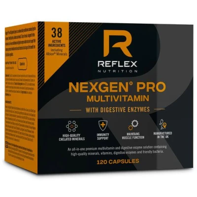Reflex Nutrition Nexgen Pro + Enzymes 120 kapslí Reflex Nutrition Nexgen Pro + Enzymes 120 kapslí