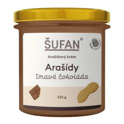 ŠUFAN Arašídový krém s tmavou čokoládou 330g ŠUFAN Arašídový krém s tmavou čokoládou 330g