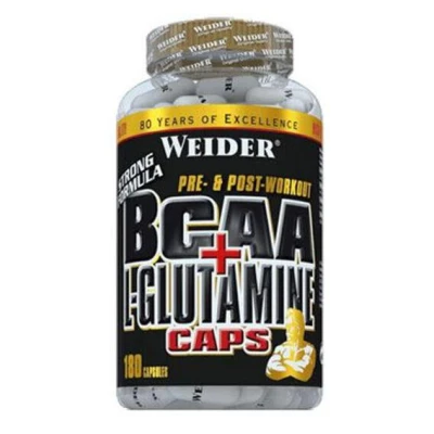 Weider BCAA + L-Glutamine 180 kapslí Weider BCAA + L-Glutamine 180 kapslí