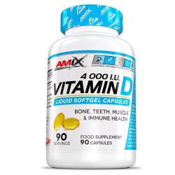 Amix Nutrition Vitamín D 4000 I.U. 90 kapsúl Amix Nutrition Vitamín D 4000 I.U. 90 kapsúl