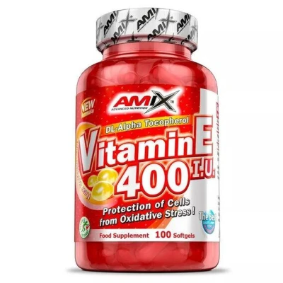 Amix Nutrition Vitamin E400 I.U. 100 softgel kapslí Amix Nutrition Vitamin E400 I.U. 100 softgel kapslí