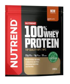 NUTREND 100% Whey Protein, sáček, 1000 g karamelové latté