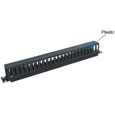 Opticord OCRACK 19" vyvazovací panel 1U jednostranná, plastová lišta, průchozí