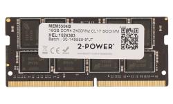 2-Power 16GB PC4-19200S 2400MHz DDR4 CL17 Non-ECC SoDIMM 2Rx8 (DOŽIVOTNÍ ZÁRUKA) 2-Power 16GB PC4-19200S 2400MHz DDR4 CL17 Non-ECC SoDIMM 2Rx8 (DOŽIVOTNÍ ZÁRUKA)